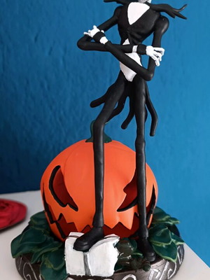 Jack Skellington handmade resin figure like new