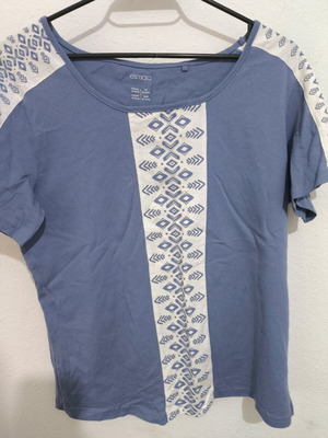 Esmara cotton t-shirts like new, set of 4, white, pink, blue