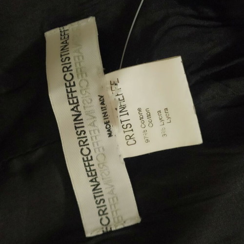 Christinaeffe black cotton jacket new, Italian size 44