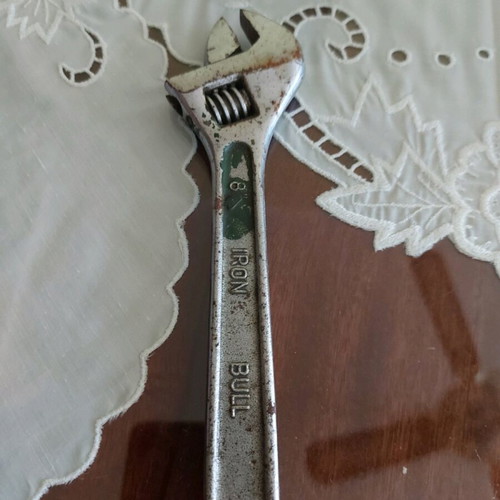 Vintage adjustable wrench used