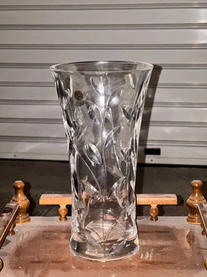 RCR Royal Crystal Rock Laurus κρυστάλλινο βάζο μεταχειρισμένο, 30 εκ. Ιταλίας