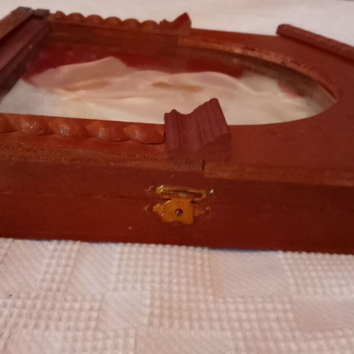 Antique Stefánothiki 1960-70 like new with carvings and bronze details