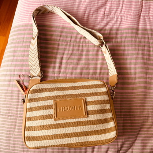 Fragola shoulder bag new, white and beige