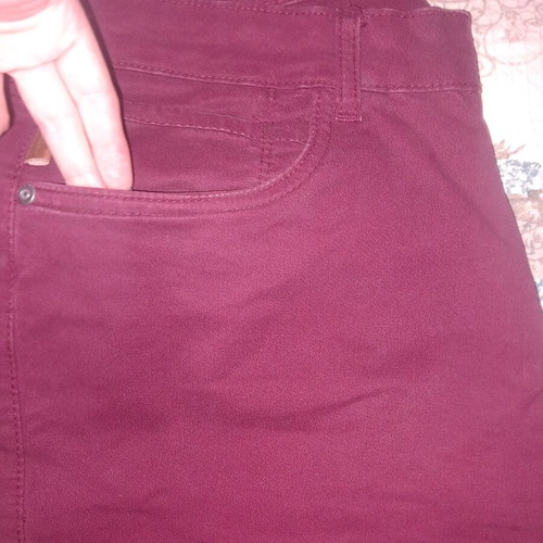 Zara men's pants used, fabric, size 42, red