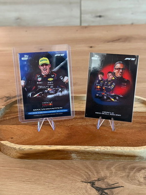 Topps F1 Lights Out 2025 κάρτες Max Verstappen και Red Bull team καινούργιες