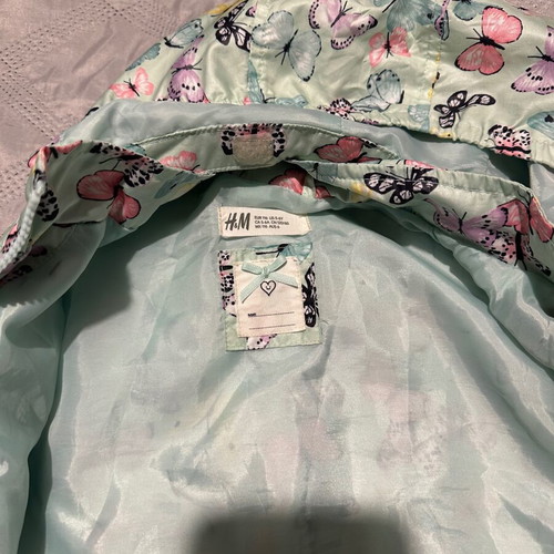 H&M thin jacket for girls like new, multicolored