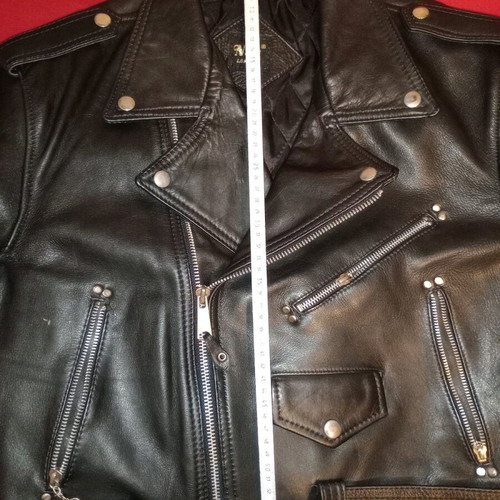 Nicce London Leather cropped leather jacket new, size Large, black