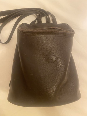 Longchamp leather backpack, brown