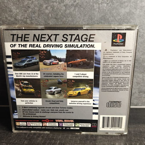 Gran Turismo 2 PlayStation 1 game, complete discs and manuals