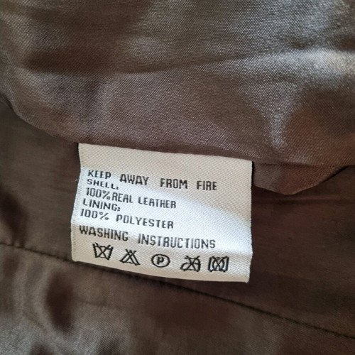 Leather suede jacket used, size L
