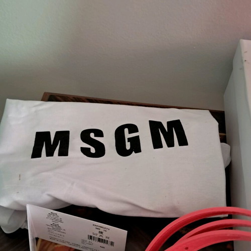 MSGM Tote Bag new, fuchsia synthetic material