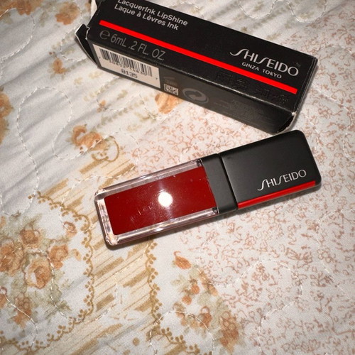 Shiseido Lacquerink Lipshine 307 Scarlet Glare new