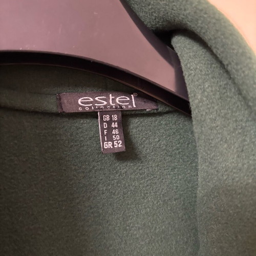 Estel Collection coat like new, green, size XL