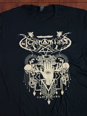 Acherontas Vamachara T-shirt new, Gildan black cream print
