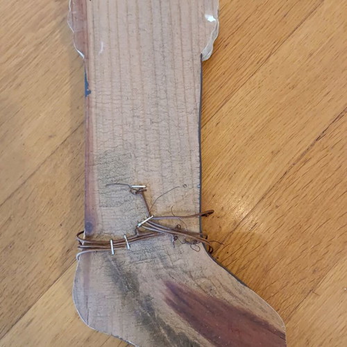 Wooden stocking ornament 30cm like new