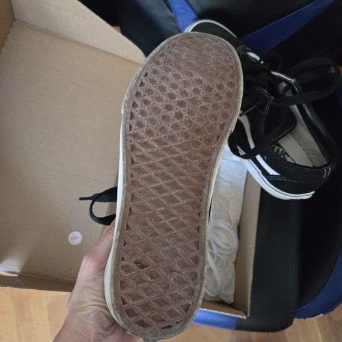 Vans Old Skill Platform Shoes used, size 40, 25.5 cm