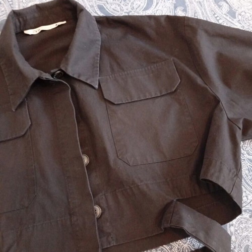 Zara crop top L μεταχειρισμένο, μαύρο σε πολύ καλή κατάσταση