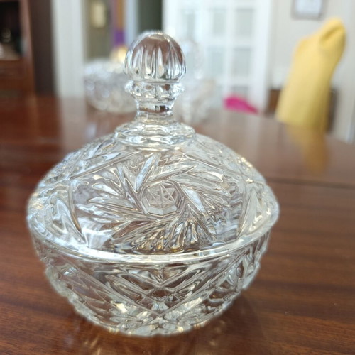 Crystal fondue bowl like new