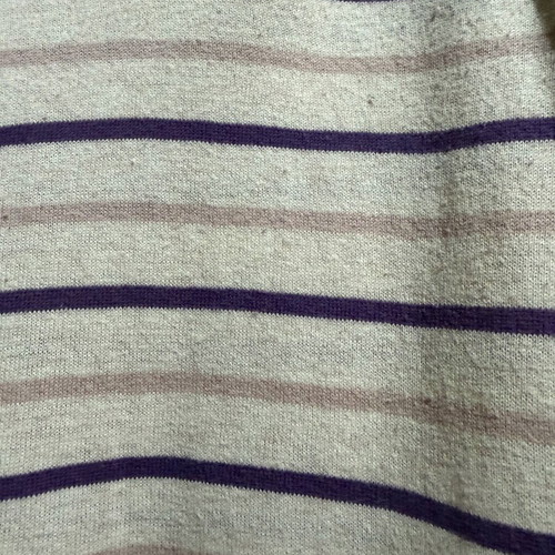 Bershka blouse 3/4 sleeves like new, striped purple and pink