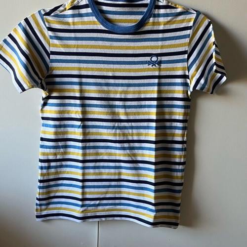 T-shirt Benetton striped used for 8-9 years, 140 cm