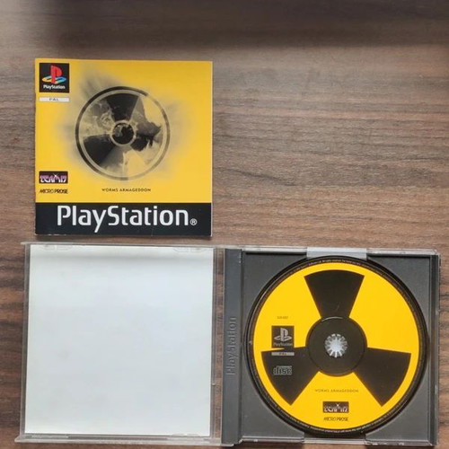 Worms Armageddon PS1 used with manual and cover