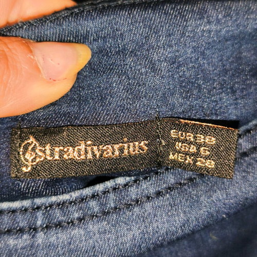 Stradivarius skinny high waist jeans like new, blue, size S
