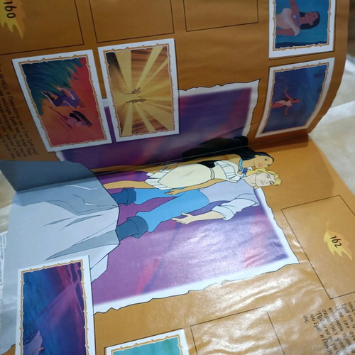 Pocahontas album used with 64 stickers and 3 rare Panini stickers