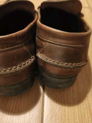 Lumberjack men's leather shoes used, brown, size 44