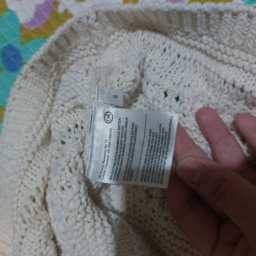 Yessica cream sweater, soft knit