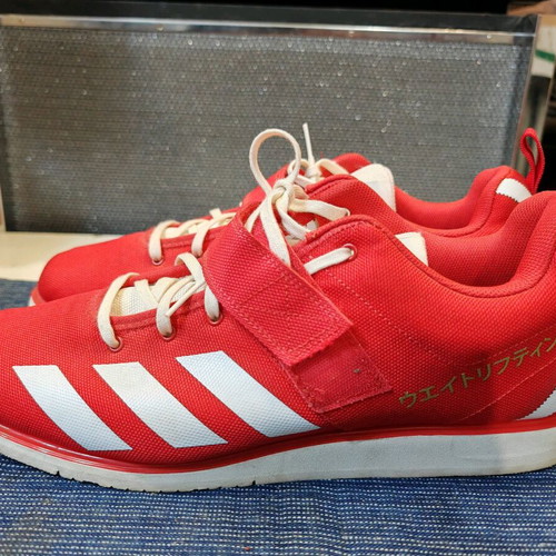 Adidas weightlifting shoes like new, size 50 2/3, red