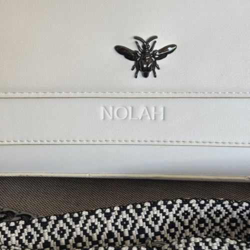 Nolah Eva white crossbody bag like new, quality leatherette