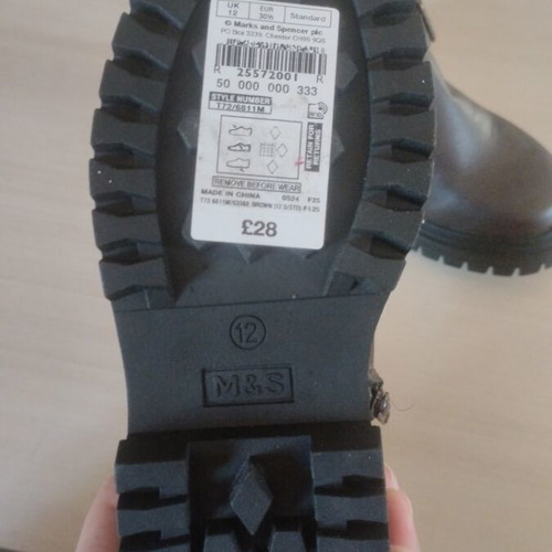 M&S Marcs and Spencer Brown Boots Size 30 New