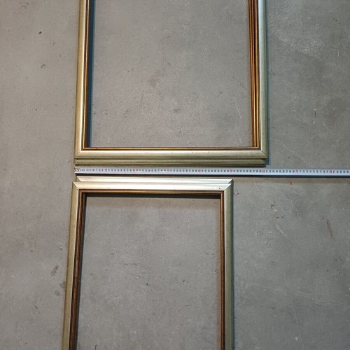 Wooden frames pack of 5, new, classic design with gold patina