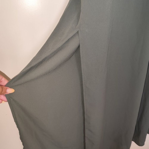 H&M khaki beach dress semi-transparent XL used with side slits