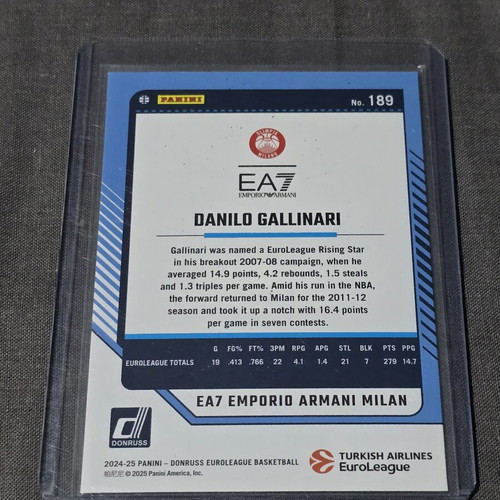 Danilo Gallinari Orange Laser 1/75 Donruss 2024-2025 card like new