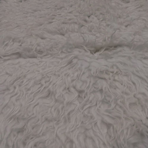 Bedroom rugs like new, flokati style, white, set of two