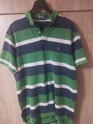 Ralph Lauren men's polo XL like new, blue and green