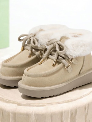 Μποτάκια D.Franklin καινούργια, χιονιού με γούνα μπεζ μέγεθος 40