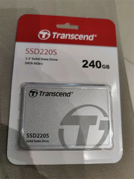  skliros diskos ssd Transcend 240GB sfragismenos