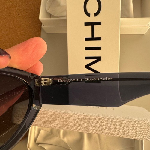 Chimi sunglasses new with blue transparent frame