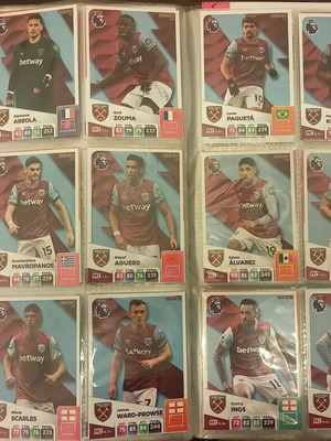 Panini Premier League 2025 καινούργιες base κάρτες West Ham 18 τεμ