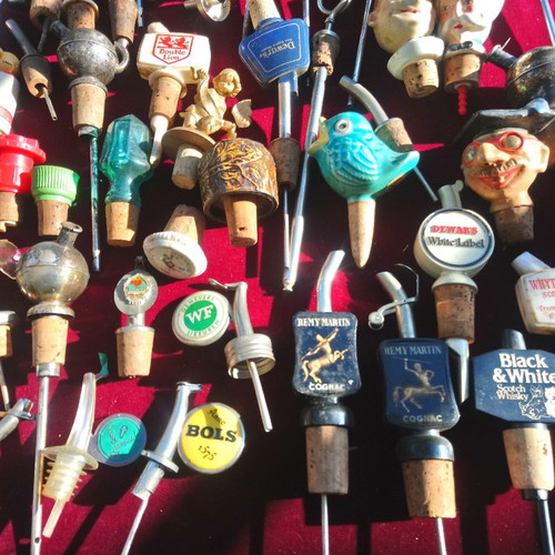 Antique bottle stoppers collection used