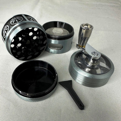 Metal grinder 3-position 60x40mm with scraper new