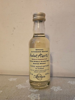 Arran Single Malt whisky miniature new, Robert Burns