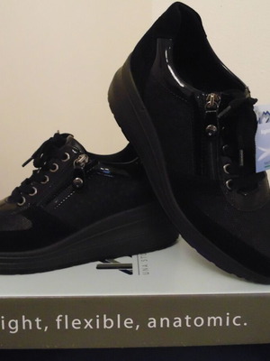 Γυναικεία παπούτσια Imac 100% δερμάτινα καινούργια, μαύρα, νούμερο 41