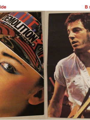 Boy George Bruce Springsteen Insert Poster from Manina Magazine like new