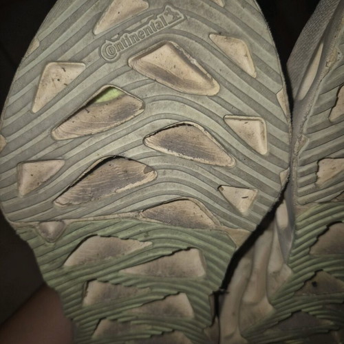 Adidas Switch athletic shoes used, grey-green with reflective details, size 41