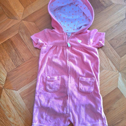 Carter's baby terry romper used for girl