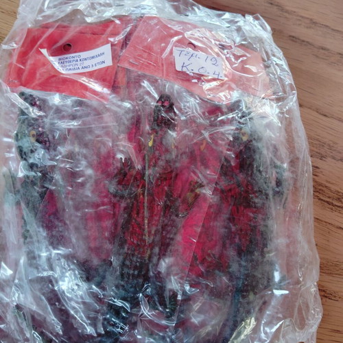 Biokonto rare rubber crocodile toy pack of 12 new from 1960s