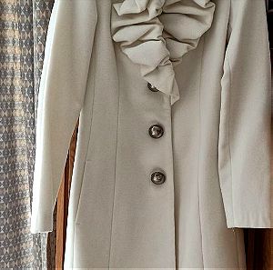 Άσπρο παλτό Hype Exclusive